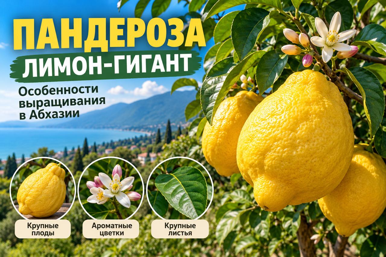 Пандероза — лимон-гигант: особенности выращивания в Абхазии